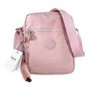 brand new vintage kipling messenger bag passport crossbody kid girl lady pink